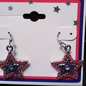 ⭐ Red White Blue Earrings